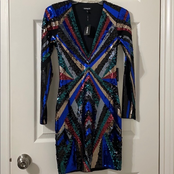Express Dresses & Skirts - Sequin Party Dress
